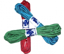 Веревка бельевая 10 м (4 мм) вязаная цветная - 2