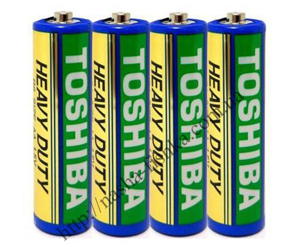 Батарейки TOSHIBA R6 солевые стандарт AA (пальчик)