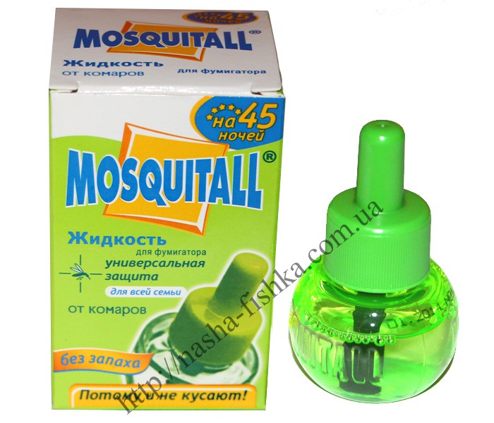 Mosquitall жидкость универсальная защита для всей семьи на 45 ночей без запаха
