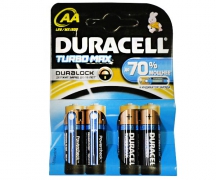 Батарейки "DURACELL" Turbo Max LR6 тип АА (пальчик)
