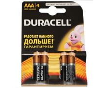 Батарейки DURACELL LR03 тип ААА мини-пальчик