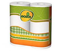 Бумажные полотенца ECOLO 2-х слойные (1уп/2шт.)