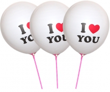Воздушные шарики "I love you"