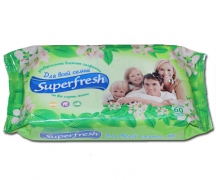 Салфе влажные "Superfresh" 60 шт. для всей семьи