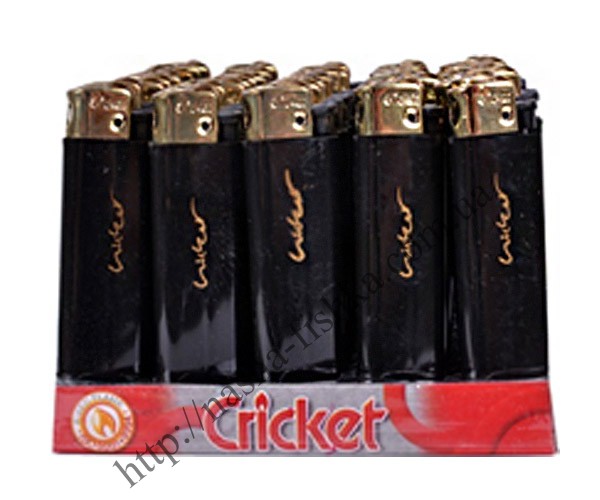Зажигалки карманные Cricket кремниевые черные (№001-2)