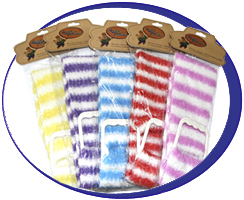 Мочалки банные с ручками